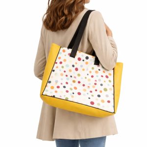 sac cabas toile cirée multicolore cousu main